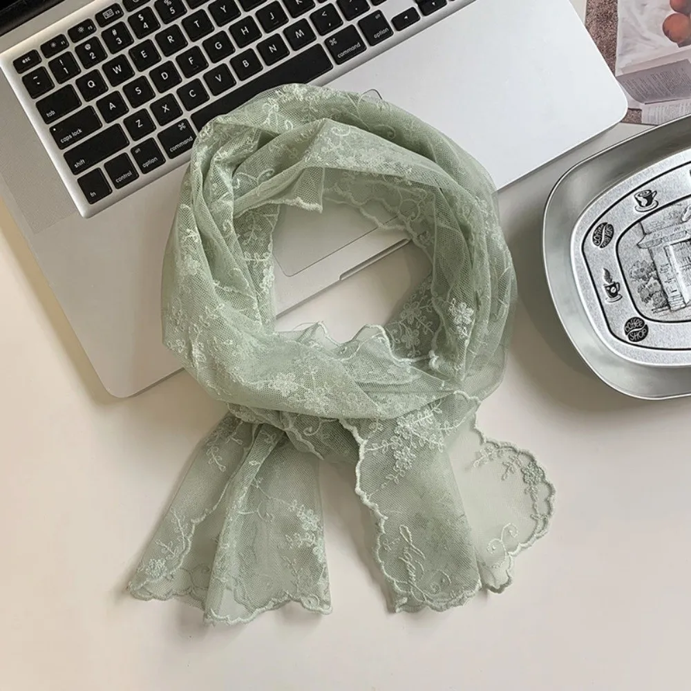 Elegant Long Lace Scarf Lightweight Flower Embroidered Neck Protection Scarf Breathable Solid Color Sunscreen Lace Shawl Summer
Elegant Long Lace Scarf Lightweight Flower Embroidered Neck Protection Scarf Breathable Solid Color Sunscreen Lace Shawl Summer