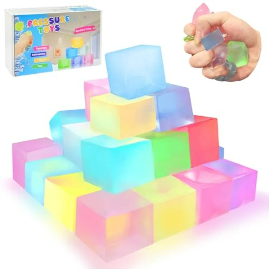 24 Pcs Fidget Stress Balls Bulk, Squeeze, Mini Ice Cube Stress Balls to Adult Birthday Easter Day Gifts
24 Pcs Fidget Stress Balls Bulk, Squeeze, Mini Ice Cube Stress Balls to Adult Birthday Easter Day Gifts