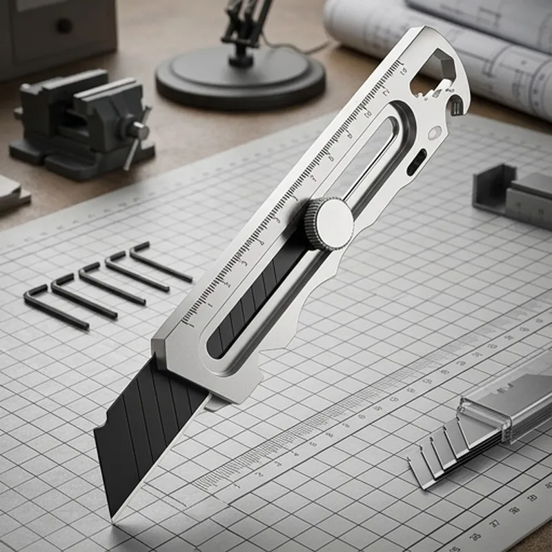 6 In 1 Stainless Steel Utility Knife Multi-Function Opener Retractable Box Cutter Portable Office Home Courier Unboxing
6 In 1 Stainless Steel Utility Knife Multi-Function Opener Retractable Box Cutter Portable Office Home Courier Unboxing