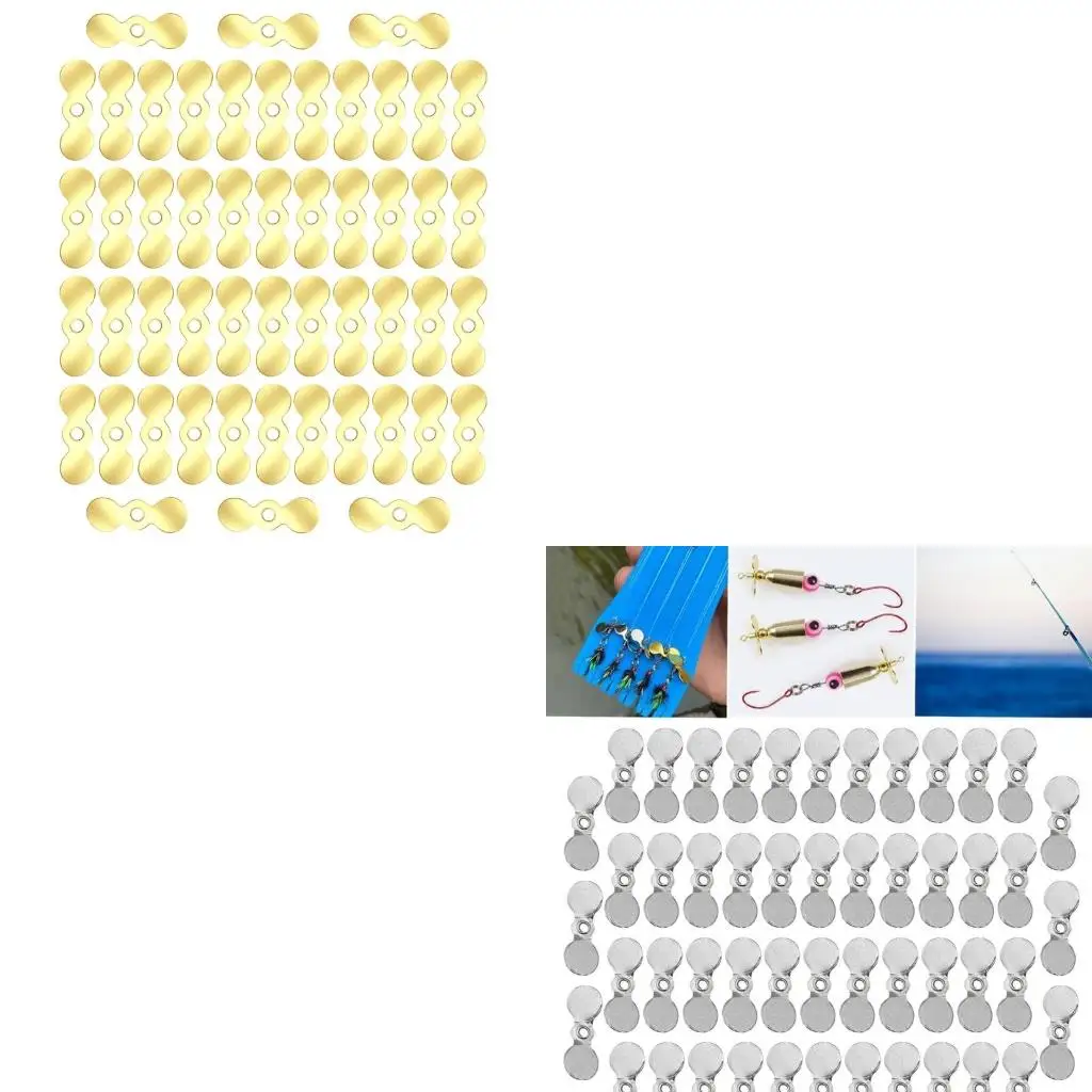 50Pcs Fishing Propellers Sequins Fly Propeller Topwater Fishing Lures Baits Set
50Pcs Fishing Propellers Sequins Fly Propeller Topwater Fishing Lures Baits Set