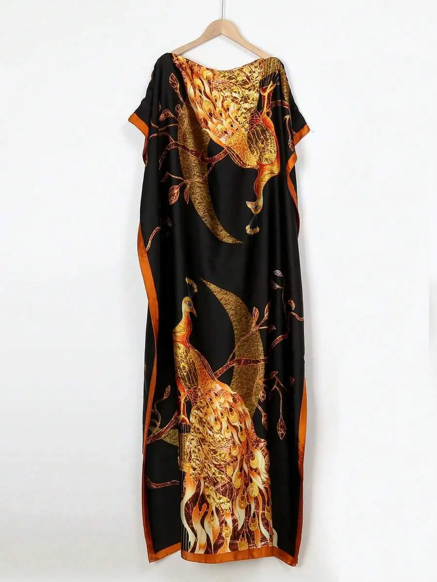 Peacock Print Satin Chiffon Shawl Scarf Women Beach Cover Up Sun Protection Wrap
Peacock Print Satin Chiffon Shawl Scarf Women Beach Cover Up Sun Protection Wrap