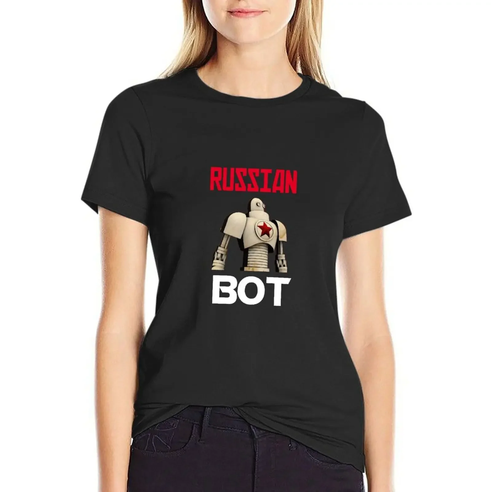 Russian Bot T-Shirt kawaii clothes animal print new edition summer tops graphic t-shirts for Women
Russian Bot T-Shirt kawaii clothes animal print new edition summer tops graphic t-shirts for Women