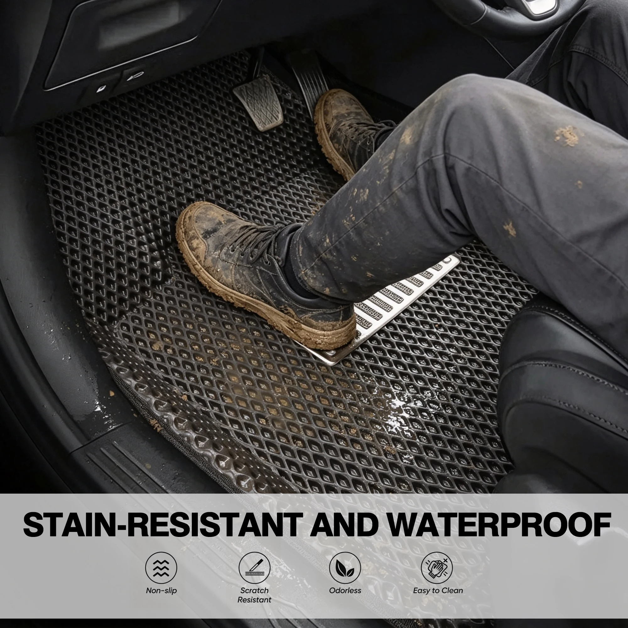 EVA Material Universal Size Car Floor Mat for Bmw 5 Series F10 F11 G30 G31 E39 E60 E61 F07 F18 G38 G60 Car Accessories
EVA Material Universal Size Car Floor Mat for Bmw 5 Series F10 F11 G30 G31 E39 E60 E61 F07 F18 G38 G60 Car Accessories