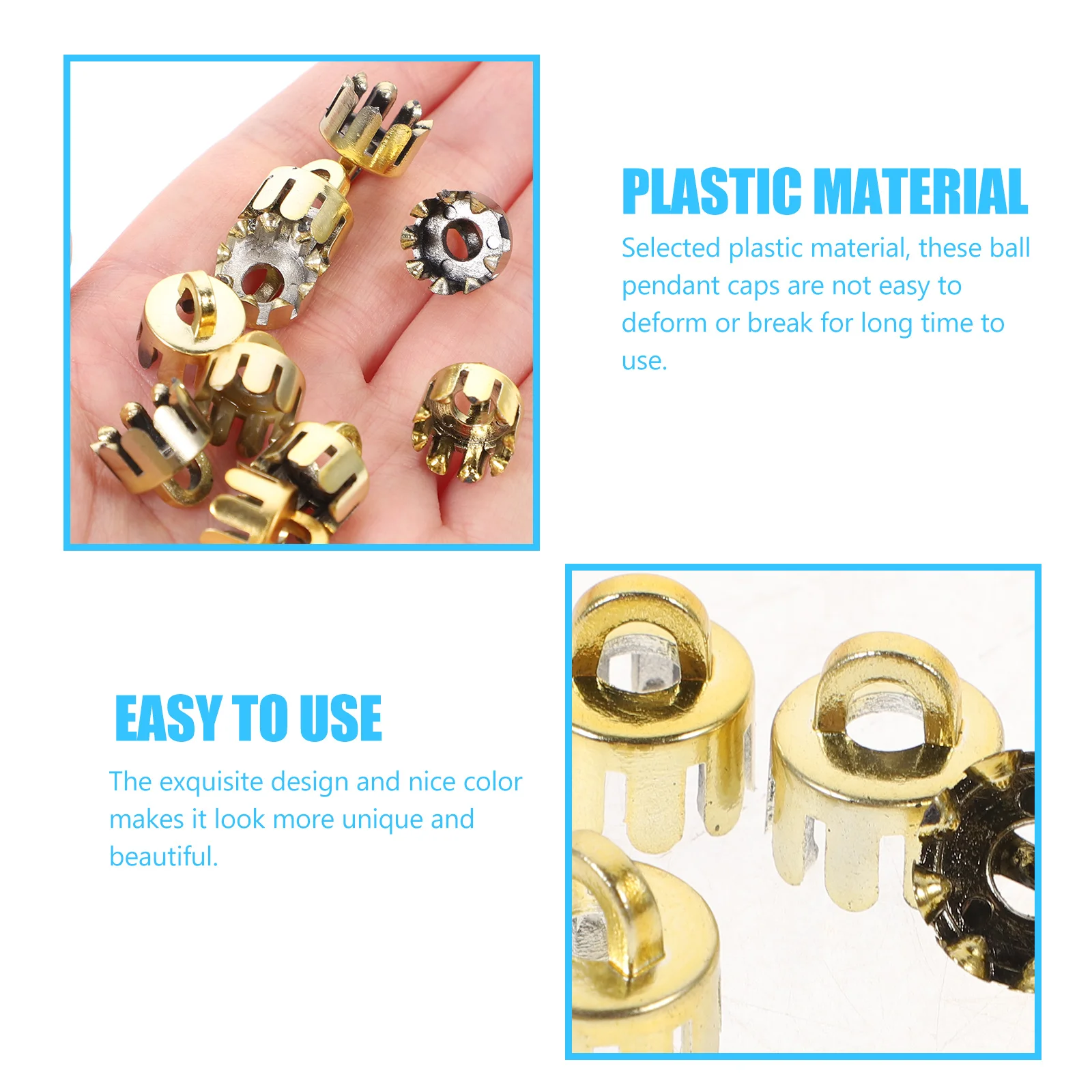 10Pcs Plastic Ball Pendant Caps Decorative Ball Ends DIY Christmas Hanging Ornament Covers Stable Fitting Accessories
10Pcs Plastic Ball Pendant Caps Decorative Ball Ends DIY Christmas Hanging Ornament Covers Stable Fitting Accessories