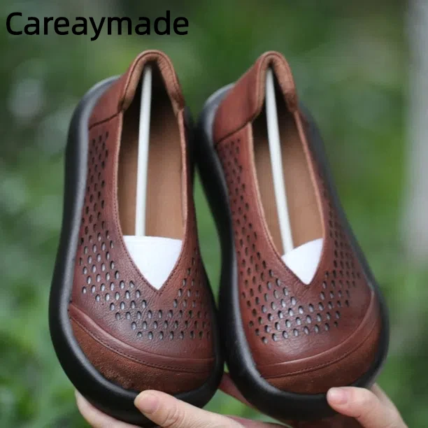 Careaymade: 100% женская обувь из натуральной кожи, женские повседневные сандалии из воловьей кожи с v-образным вырезом и верхним слоем, на мягкой подошве, на толстой подошве 
Careaymade: 100% женская обувь из натуральной кожи, женские повседневные сандалии из воловьей кожи с v-образным вырезом и верхним слоем, на мягкой подошве, на толстой подошве