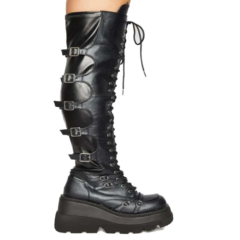 Autumn Winter Wedges Long Boots for Women Over-the-knee Boots Cosplay High Platform Women Boots New High HeelGothic Botas Altas
Autumn Winter Wedges Long Boots for Women Over-the-knee Boots Cosplay High Platform Women Boots New High HeelGothic Botas Altas