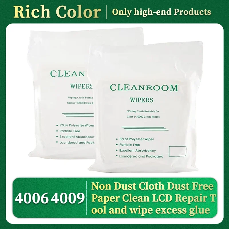 4006 4009 6*6 9*9 дюймов Мягкие стеклоочистители для чистых помещений, ткань без пыли, пылезащитная бумага, чистый инструмент для ремонта ЖК-дисплея и протирание лишным клеем
4006 4009 6*6 9*9 дюймов Мягкие стеклоочистители для чистых помещений, ткань без пыли, пылезащитная бумага, чистый инструмент для ремонта ЖК-дисплея и протирание лишным клеем