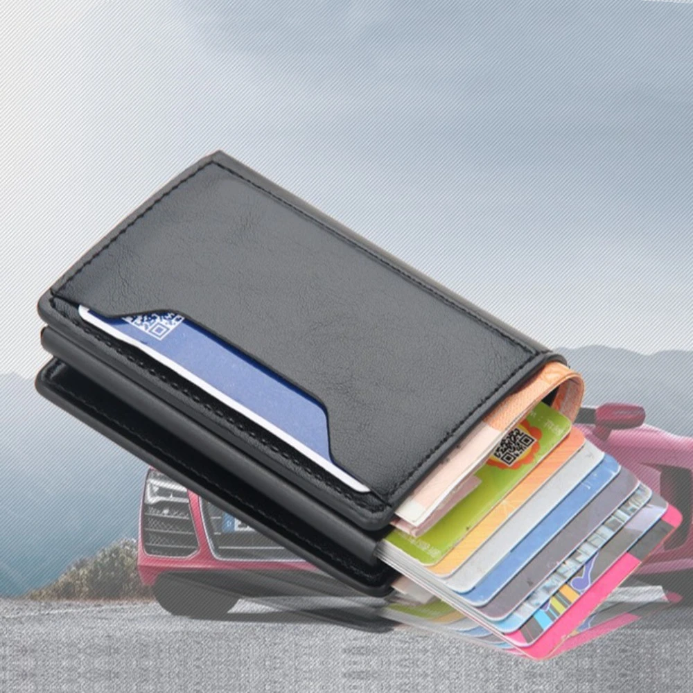 Деловой RFID мужской короткий кошелек из искусственной кожи, простой автоматический держатель для карт, сплошной цвет, повседневная алюминиевая сумка для денег, мужская
Деловой RFID мужской короткий кошелек из искусственной кожи, простой автоматический держатель для карт, сплошной цвет, повседневная алюминиевая сумка для денег, мужская