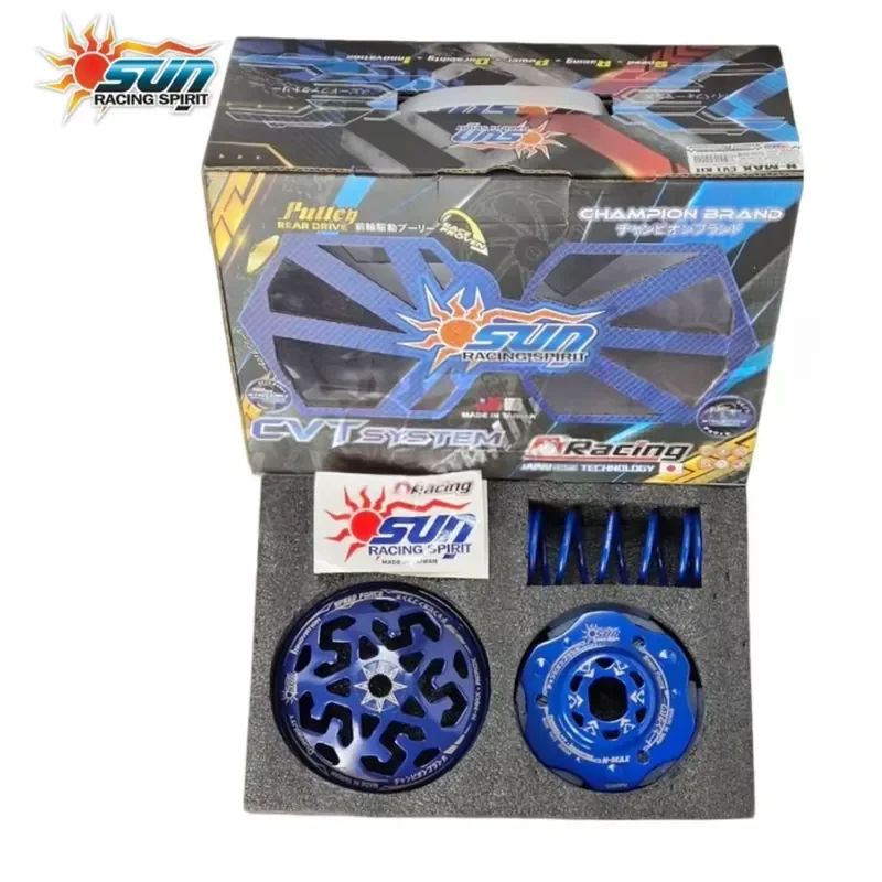 SUN Racing Steel CVT System Kit Model NXAE-CVT005 for N-MAX V2/AEROX V2 Retrofit/Upgrade High Performance Scooter
SUN Racing Steel CVT System Kit Model NXAE-CVT005 for N-MAX V2/AEROX V2 Retrofit/Upgrade High Performance Scooter