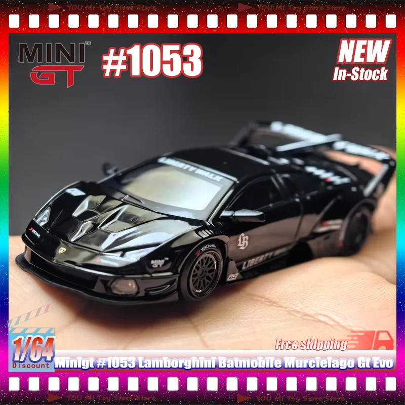 Новый 1:64 Minigt # 1053 Lamborghini Batmobile Murcielago GT Evo, имитация сплава, миниатюрная литая под давлением модель спортивного автомобиля, Рождественский подарок
Новый 1:64 Minigt # 1053 Lamborghini Batmobile Murcielago GT Evo, имитация сплава, миниатюрная литая под давлением модель спортивного автомобиля, Рождественский подарок