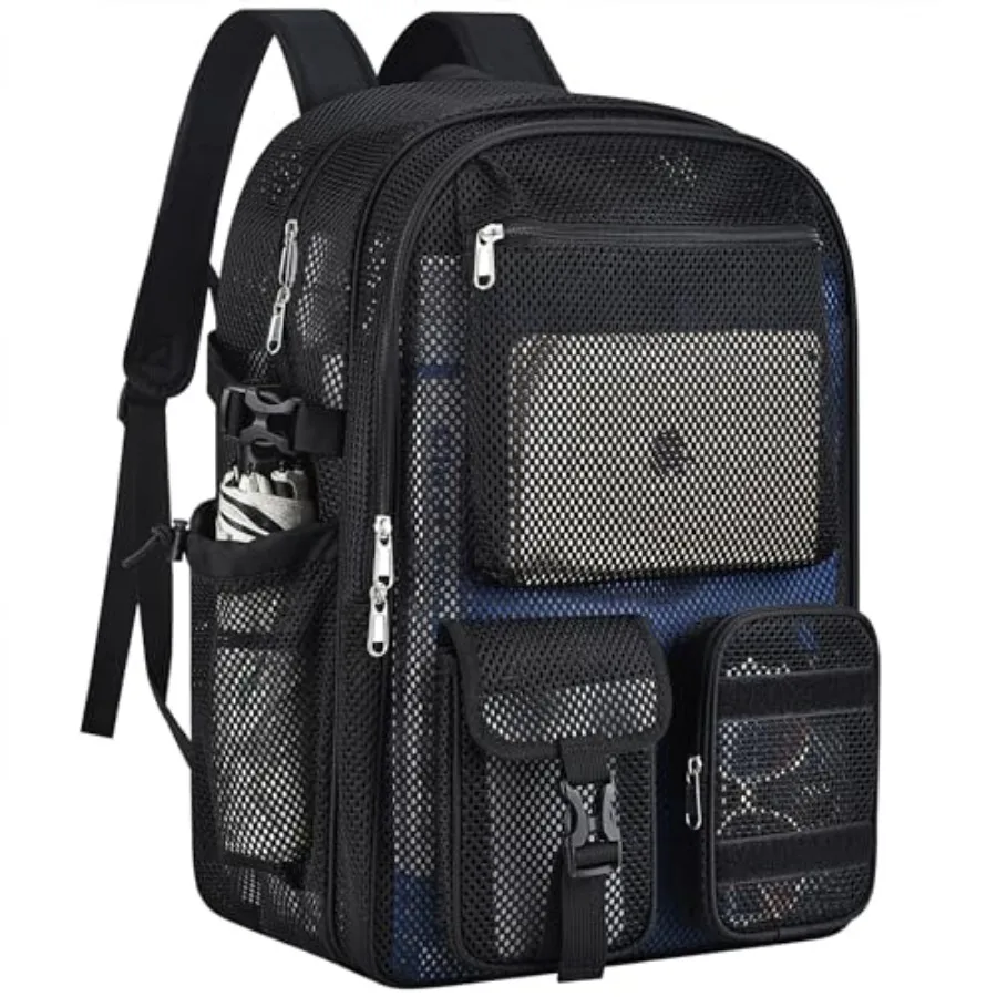 Mesh Backpack for School, 36L Large Heavy Duty Mesh Backpacks for Adults Girls Boys with Inner Laptop Compartment, Mesh Schoolb
Mesh Backpack for School, 36L Large Heavy Duty Mesh Backpacks for Adults Girls Boys with Inner Laptop Compartment, Mesh Schoolb