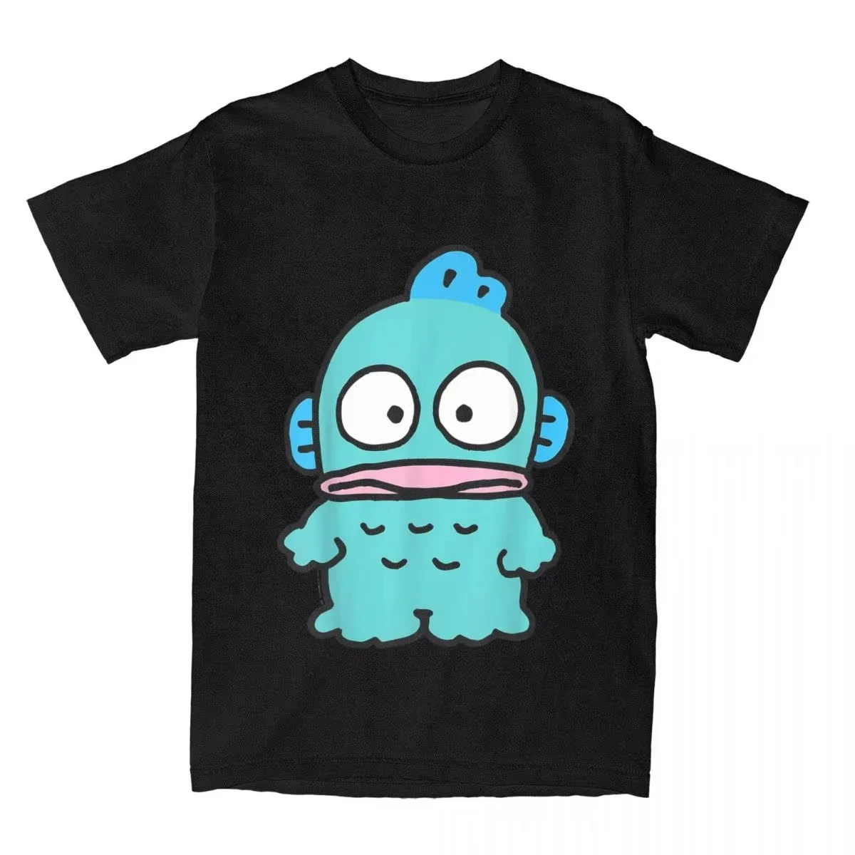Hangyodon Men's animated pattern T-shirt 100% cotton humorous T-shirt casual round-neck T-shirt
Hangyodon Men's animated pattern T-shirt 100% cotton humorous T-shirt casual round-neck T-shirt