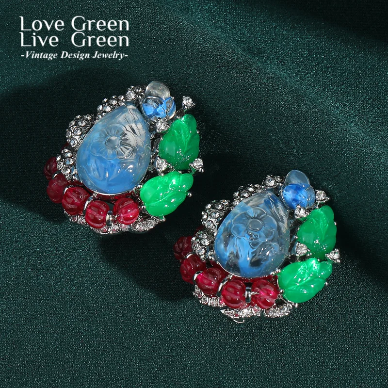 Vintage Green Earrings Stud Glass Woman Luxury Designer Red Silver Color for Wedding Trends 2026 Accessories Party Jewelry Brand
Vintage Green Earrings Stud Glass Woman Luxury Designer Red Silver Color for Wedding Trends 2026 Accessories Party Jewelry Brand