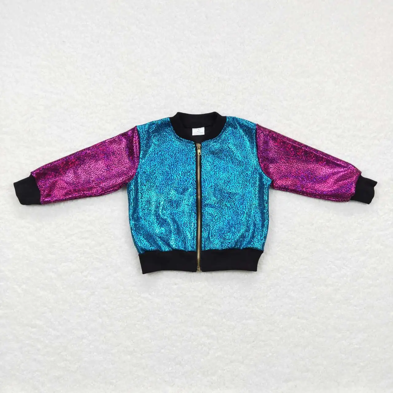 wholesale hot sale baby boys girls clothes Dark red sleeves blue sequin zipper jacket long sleeve top children's clothing coats
wholesale hot sale baby boys girls clothes Dark red sleeves blue sequin zipper jacket long sleeve top children's clothing coats