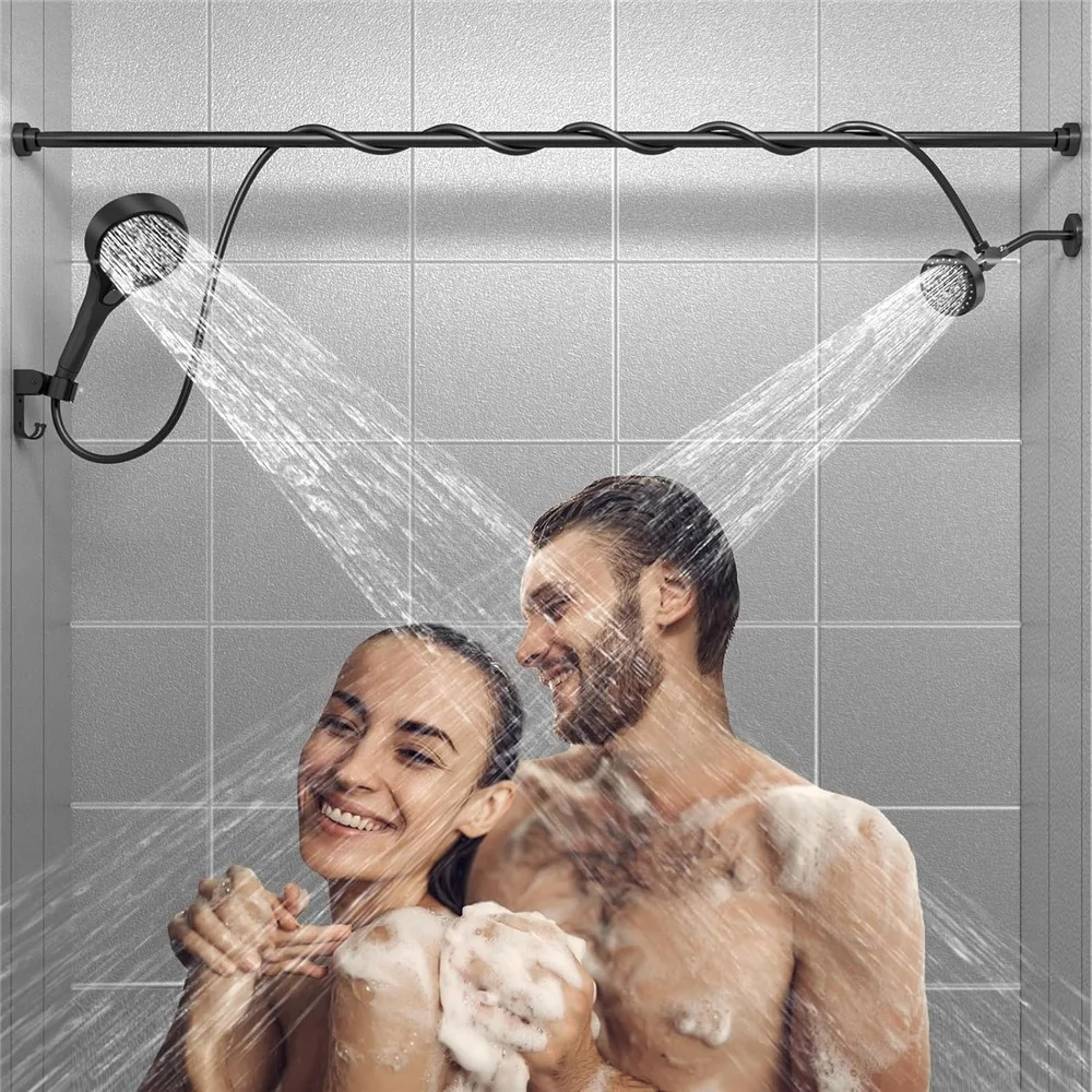 Dual Shower Head for Couples: High Pressure Double Shower Heads for Two People - Adjustable Two Showerhead System
Dual Shower Head for Couples: High Pressure Double Shower Heads for Two People - Adjustable Two Showerhead System