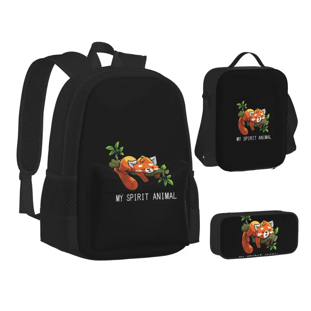 Red Panda Spirit Animal Backpacks Boys Girls Bookbag Children School Bags Kids Rucksack Lunch Bag Pen Bag Three-Piece Set
Red Panda Spirit Animal Backpacks Boys Girls Bookbag Children School Bags Kids Rucksack Lunch Bag Pen Bag Three-Piece Set