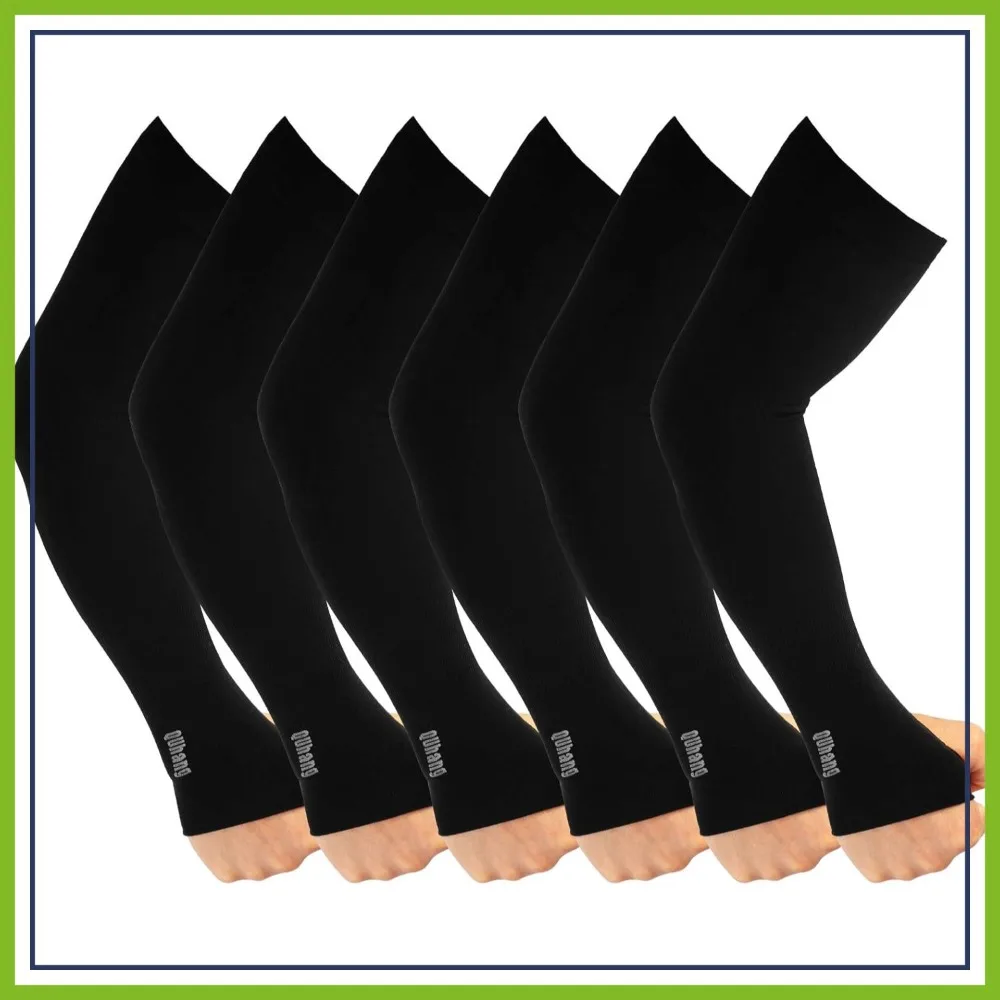 6 Pairs Arm Compression Sleeves UPF50 UV Protection Sun Sleeves Cooling Tattoo Black with Thumb Hole for Women Men Outdoor
6 Pairs Arm Compression Sleeves UPF50 UV Protection Sun Sleeves Cooling Tattoo Black with Thumb Hole for Women Men Outdoor