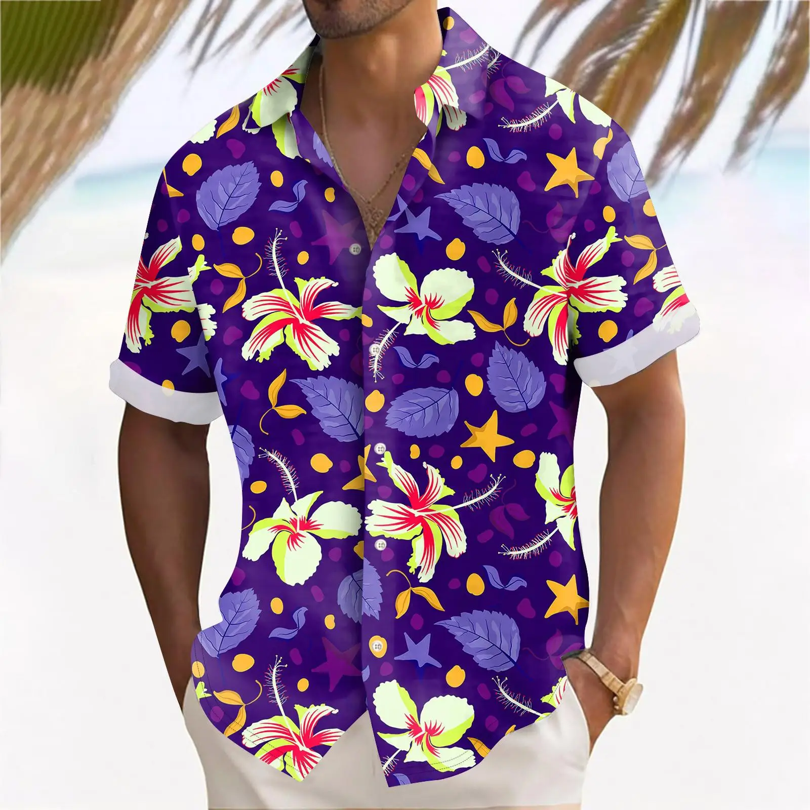 Generisch Summer Hawaiian Shirt Short Men's Summer Casual Shirt Men's Button Placket Breathable Shirt Comfortable Shirt 2025
Generisch Summer Hawaiian Shirt Short Men's Summer Casual Shirt Men's Button Placket Breathable Shirt Comfortable Shirt 2025