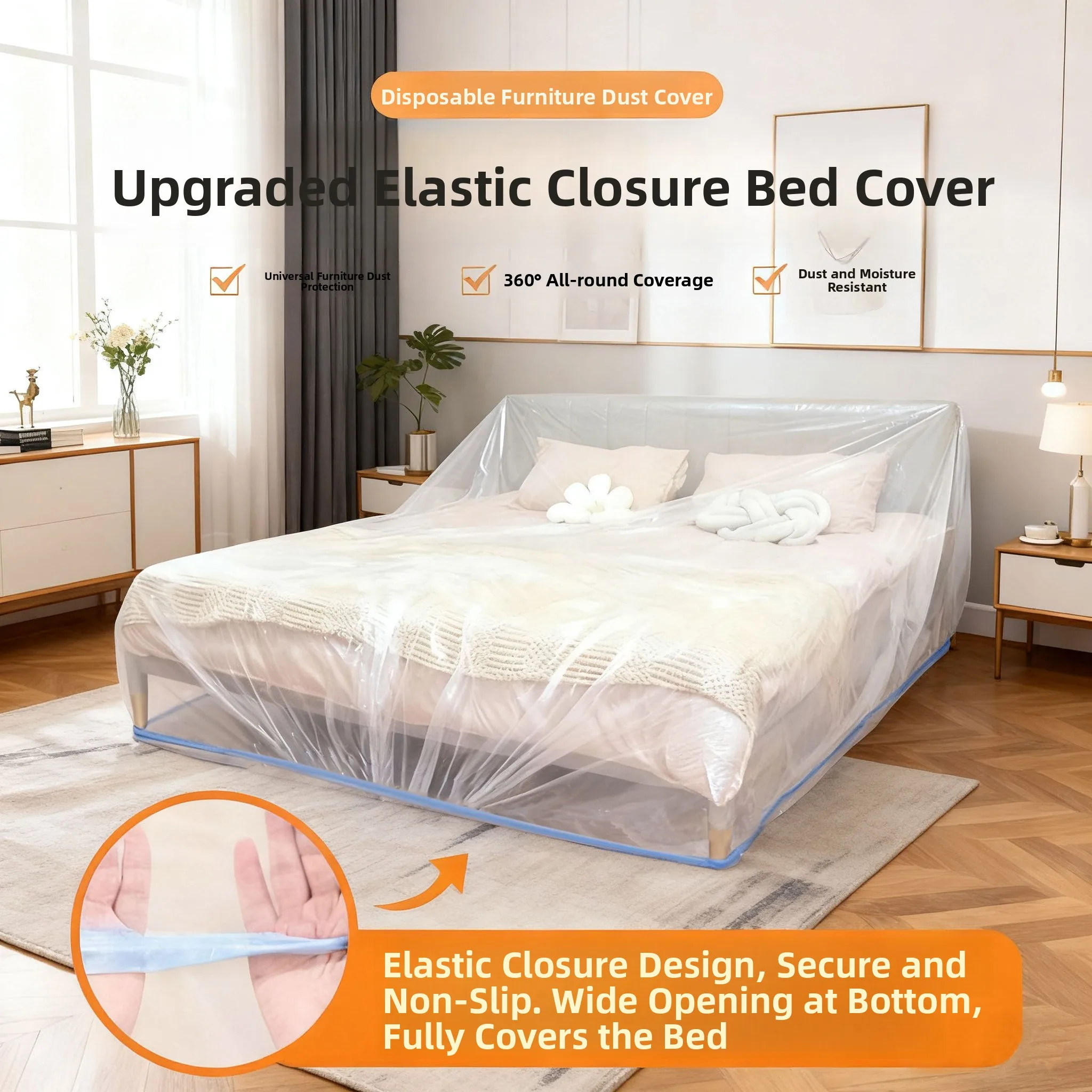 Disposable Full-Coverage Dustproof Sofa Protector Plastic Film Furniture Protection Cover Waterproof Decorative Bedding
Disposable Full-Coverage Dustproof Sofa Protector Plastic Film Furniture Protection Cover Waterproof Decorative Bedding