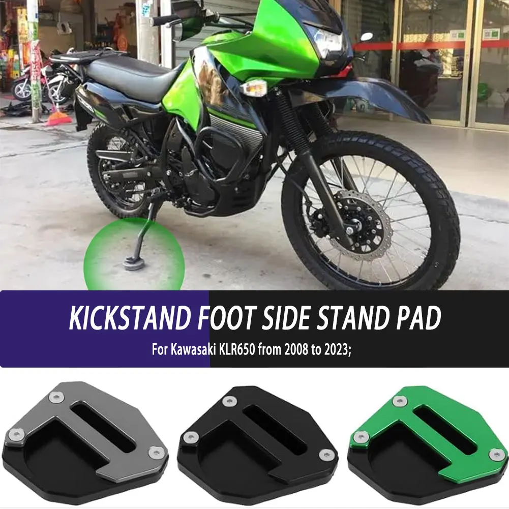 Kickstand Foot Side Stand Extension Enlarger Support Plate Pad For Kawasaki KLR650 2008-2023 Motorcycle Modified Replace Parts
Kickstand Foot Side Stand Extension Enlarger Support Plate Pad For Kawasaki KLR650 2008-2023 Motorcycle Modified Replace Parts