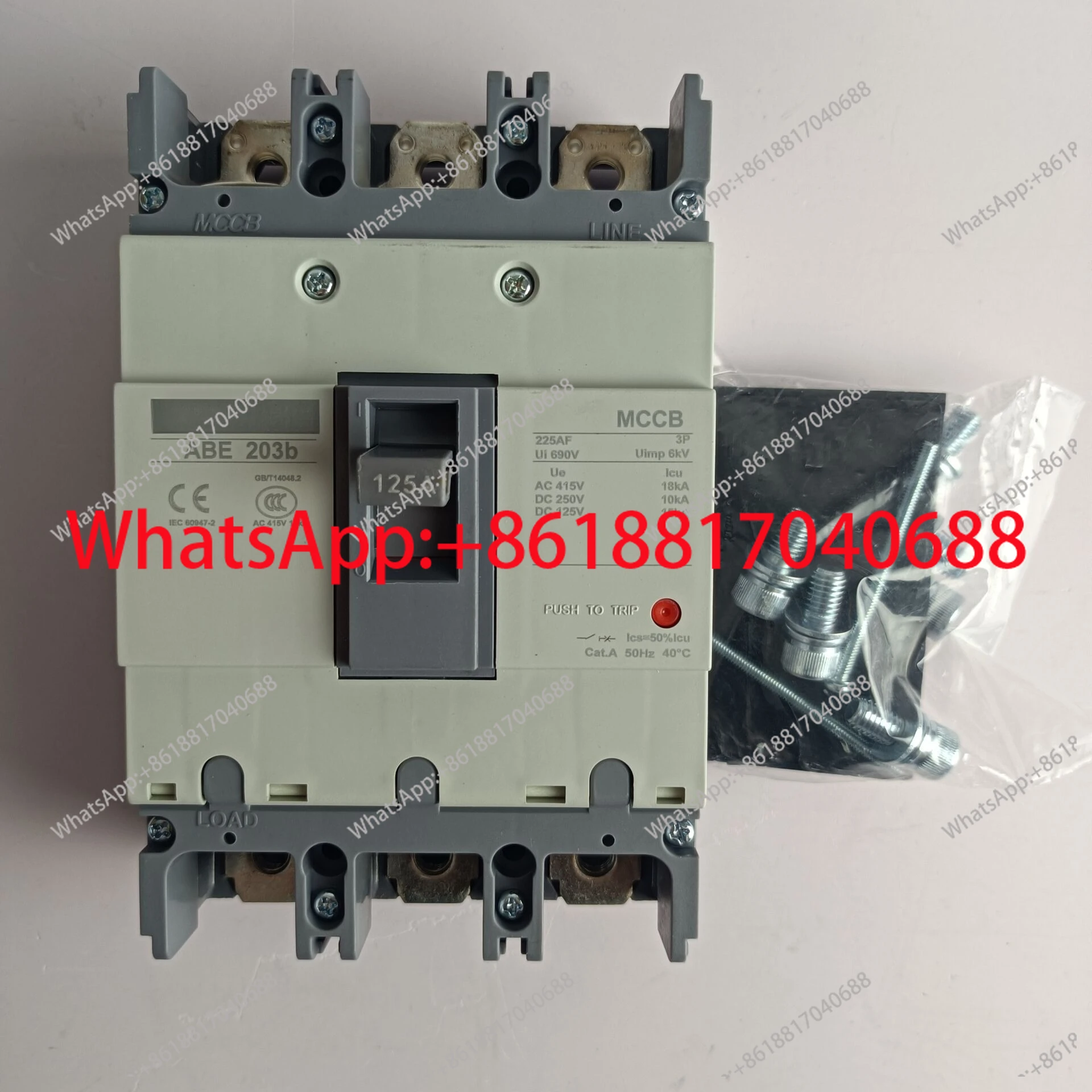 ABE203b Circuit Breaker 3P 5A/10A/15A/20A/30A/40A/50A/60A/75A/100A
ABE203b Circuit Breaker 3P 5A/10A/15A/20A/30A/40A/50A/60A/75A/100A