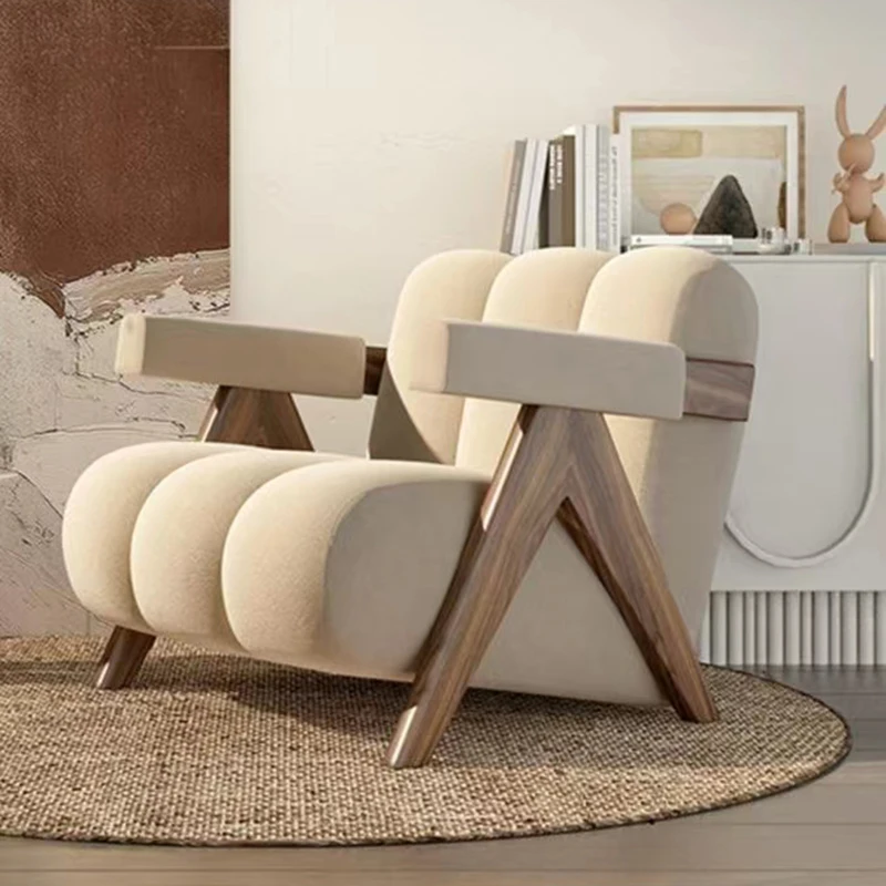 Nordic Simple Single Sofas Velvet Fabric Leisure Accent Arm Chair with Solid Wooden Legs for Reception Living Room
Nordic Simple Single Sofas Velvet Fabric Leisure Accent Arm Chair with Solid Wooden Legs for Reception Living Room