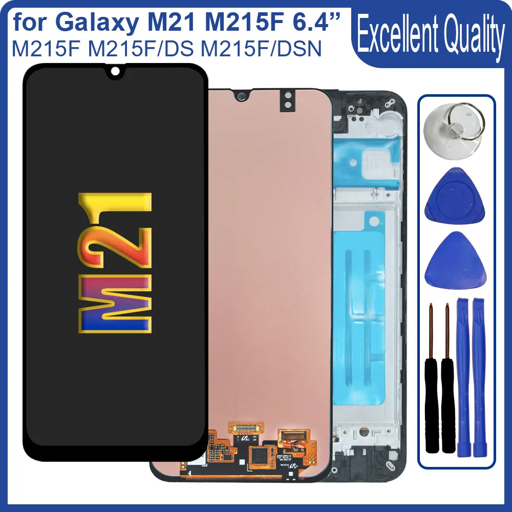 Super AMOLED LCD for Samsung Galaxy M21 M215F LCD Display Touch Screen Digitizer for Samsung M215 M215F M215F/DS LCD With Frame
Super AMOLED LCD for Samsung Galaxy M21 M215F LCD Display Touch Screen Digitizer for Samsung M215 M215F M215F/DS LCD With Frame