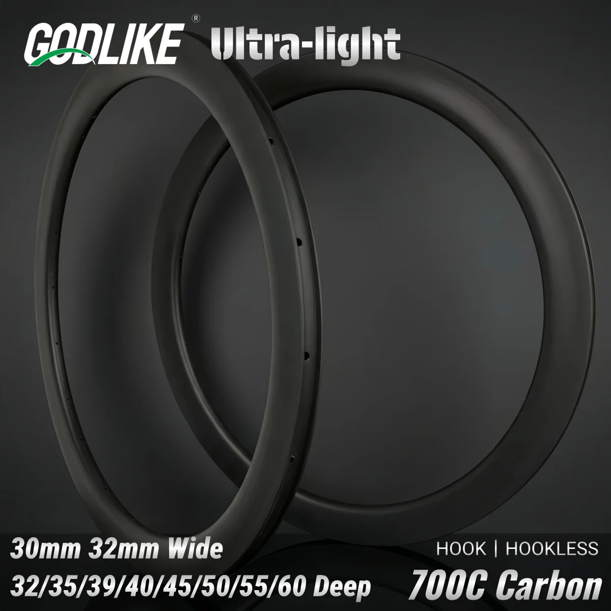 700c Road Bike Wheel Carbon Asymmetric Rim 30/32mm Wide Gravel Tubeless Clincher Hook Hookless Bicycle 32/35/39/40/45/50/55/60mm
700c Road Bike Wheel Carbon Asymmetric Rim 30/32mm Wide Gravel Tubeless Clincher Hook Hookless Bicycle 32/35/39/40/45/50/55/60mm