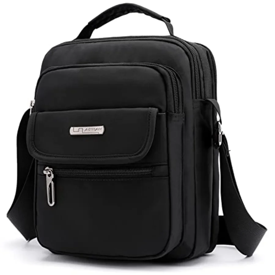 Men's Shoulder Bag Nylon Messenger Bag Crossbody Purse Waterproof Lightweight for Travel Work Outdoor Black Small
Men's Shoulder Bag Nylon Messenger Bag Crossbody Purse Waterproof Lightweight for Travel Work Outdoor Black Small