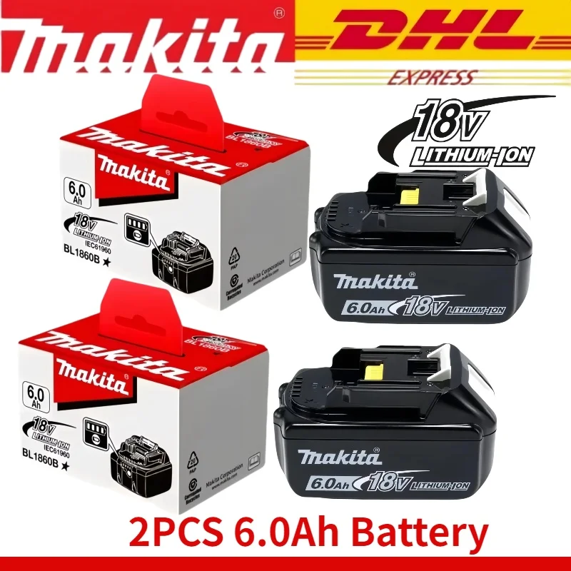 100% Original 18V Makita BL1860B 6.0Ah Makita 18V Batteryfor replacing 18 volt electric tool batteries⚡for makita tool DDF487
100% Original 18V Makita BL1860B 6.0Ah Makita 18V Batteryfor replacing 18 volt electric tool batteries⚡for makita tool DDF487