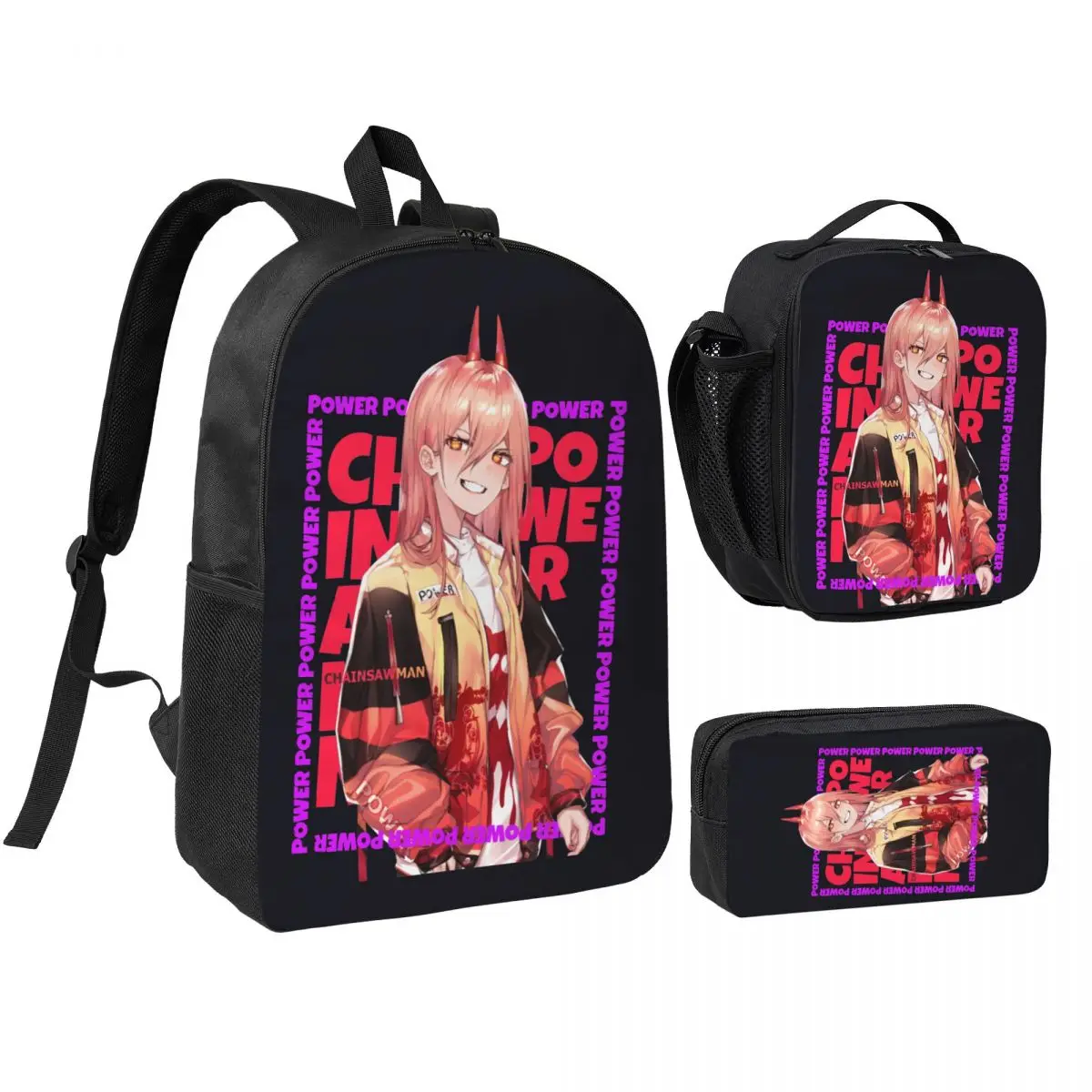 Power Chainsaw Man Manga 3pecs/set Рюкзак для студентов Бензопилаman Сумка для ноутбука и компьютера Сумка для обеда Пенал
Power Chainsaw Man Manga 3pecs/set Рюкзак для студентов Бензопилаman Сумка для ноутбука и компьютера Сумка для обеда Пенал