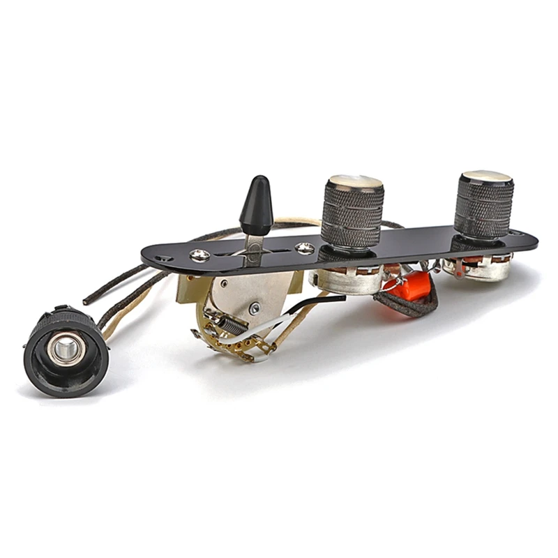 AA67-Fully Loaded Control Plate Pre-Wired 3-Way Control Plate With Wiring Harness For Telecaster Electric Guitar(Black)
AA67-Fully Loaded Control Plate Pre-Wired 3-Way Control Plate With Wiring Harness For Telecaster Electric Guitar(Black)