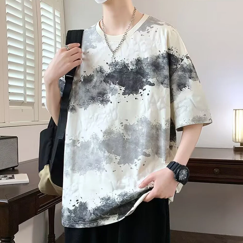 Casual Short Sleeve Loose Fit Summer Top Daily Casual Wear Men's Clothing Polyester Fabric Casual Loose Short Sleeve Tee
Casual Short Sleeve Loose Fit Summer Top Daily Casual Wear Men's Clothing Polyester Fabric Casual Loose Short Sleeve Tee