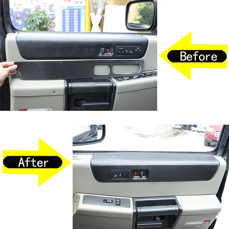 For Hummer H2 2003-2007 Accessories Soft Carbon Fibres Car Interior Door Panel Trim Stickers Decoration
For Hummer H2 2003-2007 Accessories Soft Carbon Fibres Car Interior Door Panel Trim Stickers Decoration