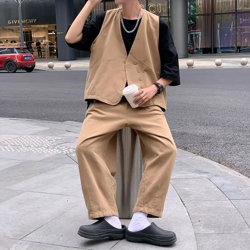 Japanese Military Vest Two Piece Set Summer Streetwear Casual Layering Outfit For Men Retro Workwear Jacket Vest Shirt Combo
Japanese Military Vest Two Piece Set Summer Streetwear Casual Layering Outfit For Men Retro Workwear Jacket Vest Shirt Combo