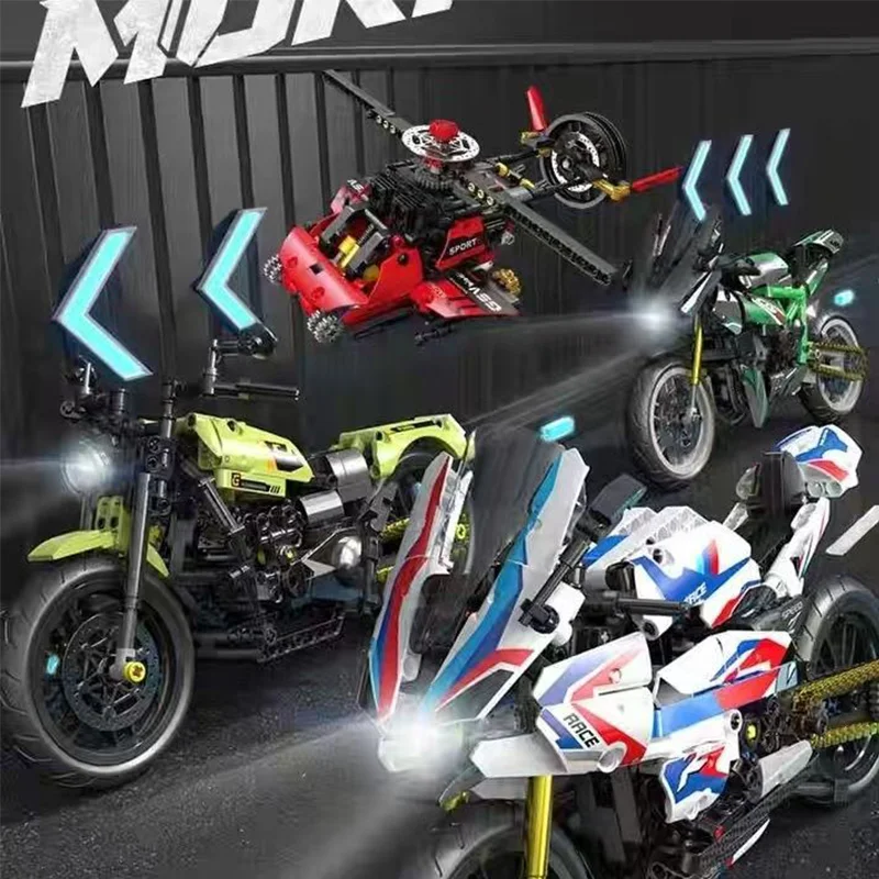 Transforming motorcycle toy building blocks parent-child educational blocks gift giving
Transforming motorcycle toy building blocks parent-child educational blocks gift giving