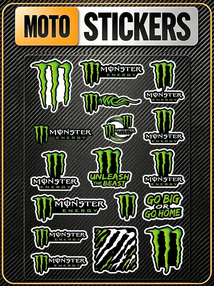 For Monster Energy Safety Reflective Waterproof Auto Decal Scratch Cover Stickers Universal For Bike Helmet Mug Refrigerator
For Monster Energy Safety Reflective Waterproof Auto Decal Scratch Cover Stickers Universal For Bike Helmet Mug Refrigerator