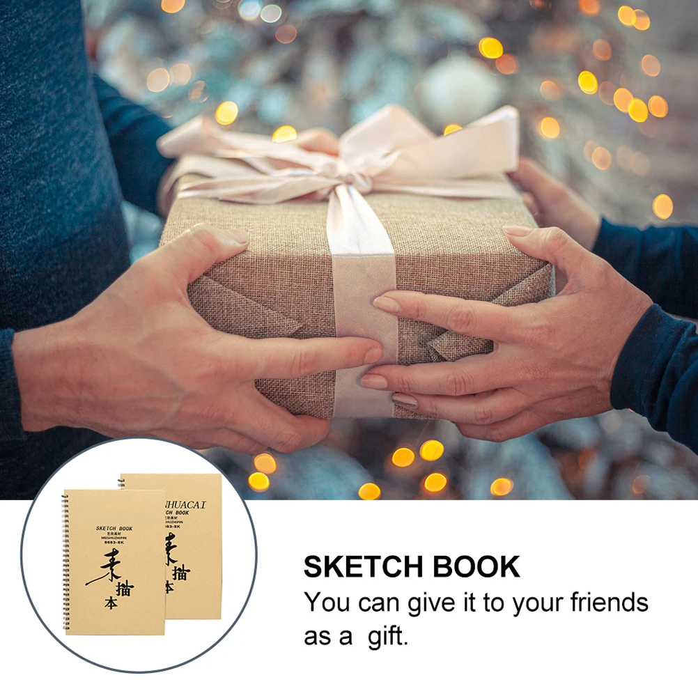 2Pcs Sketch Book Durable Creative Art Drawing Paper Best for Students Painting Notebook Portable Drawing Pad Sketch Book
2Pcs Sketch Book Durable Creative Art Drawing Paper Best for Students Painting Notebook Portable Drawing Pad Sketch Book