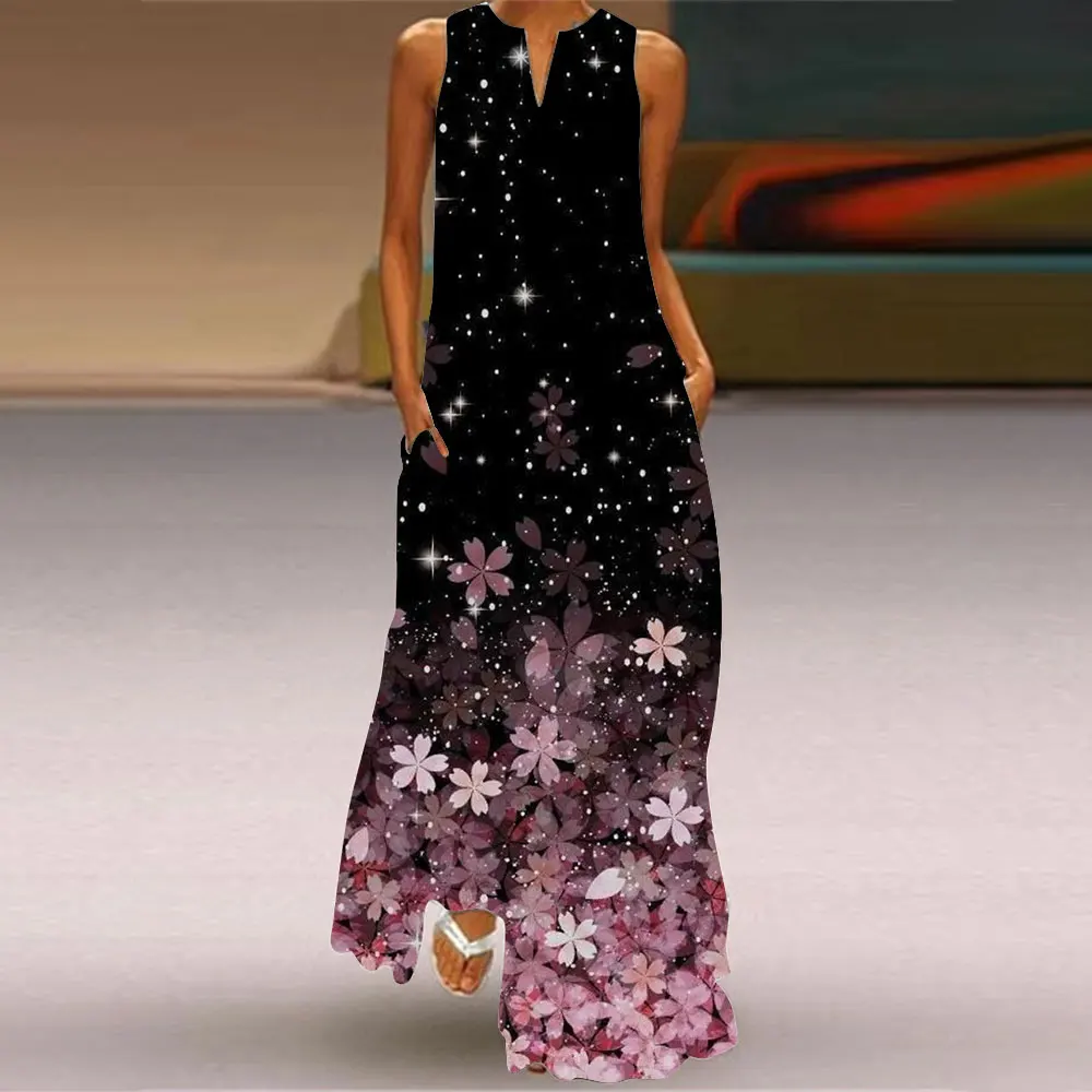 Fashion Women Sexy Runway Dress Summer Elegant Butterfly Print Sleeveless V-Neck Party Dress Women Casual Loose Dress
Fashion Women Sexy Runway Dress Summer Elegant Butterfly Print Sleeveless V-Neck Party Dress Women Casual Loose Dress