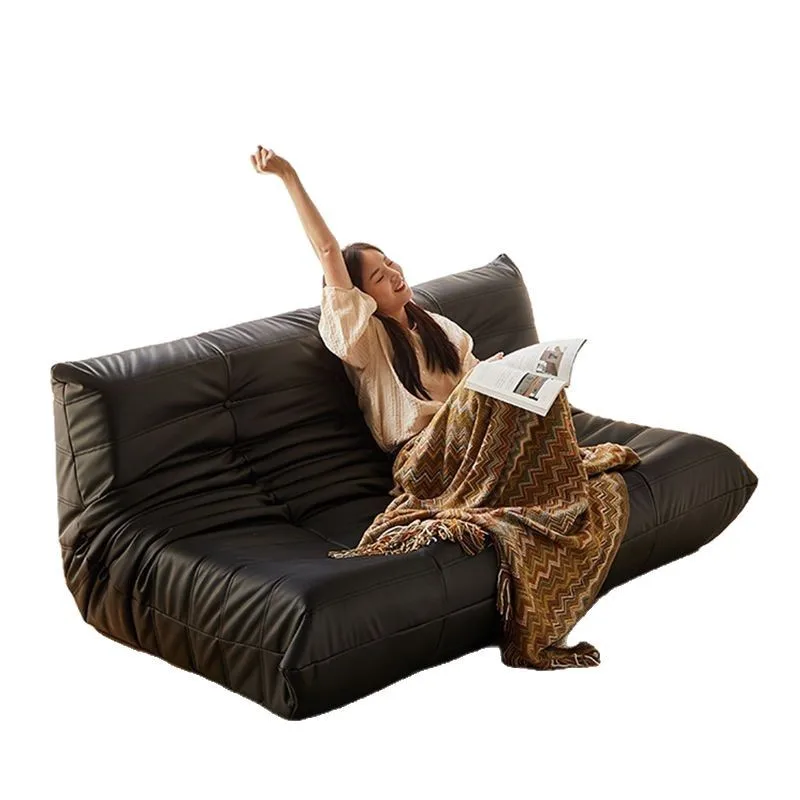 Light luxury leather sofa small apartment living room lying lazy tatami caterpillar chair
Light luxury leather sofa small apartment living room lying lazy tatami caterpillar chair