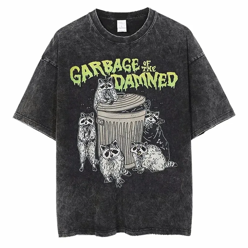 Cartoon Animal Print T-shirt Cute Little Raccoon Wash T-shirt Harajuku High Street Oversized Cotton Vintage Top for Men
Cartoon Animal Print T-shirt Cute Little Raccoon Wash T-shirt Harajuku High Street Oversized Cotton Vintage Top for Men