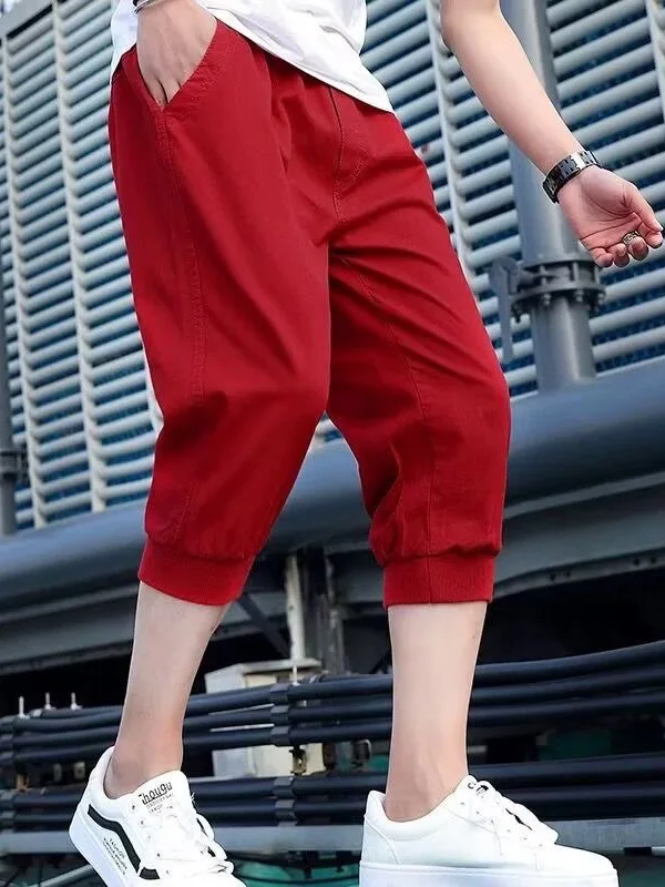 Summer Elastic Cotton Harlan Pants Loose Casual Shorts Thin Sports Harlan Pants Pants Seven-Foot Loose Fit Breathable
Summer Elastic Cotton Harlan Pants Loose Casual Shorts Thin Sports Harlan Pants Pants Seven-Foot Loose Fit Breathable