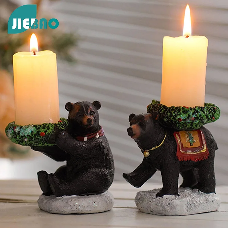 Christmas Black Bear Wreath Candle Holder Nordic Abstract Ornaments For Figurines Interior Sculpture Room Home Decor
Christmas Black Bear Wreath Candle Holder Nordic Abstract Ornaments For Figurines Interior Sculpture Room Home Decor