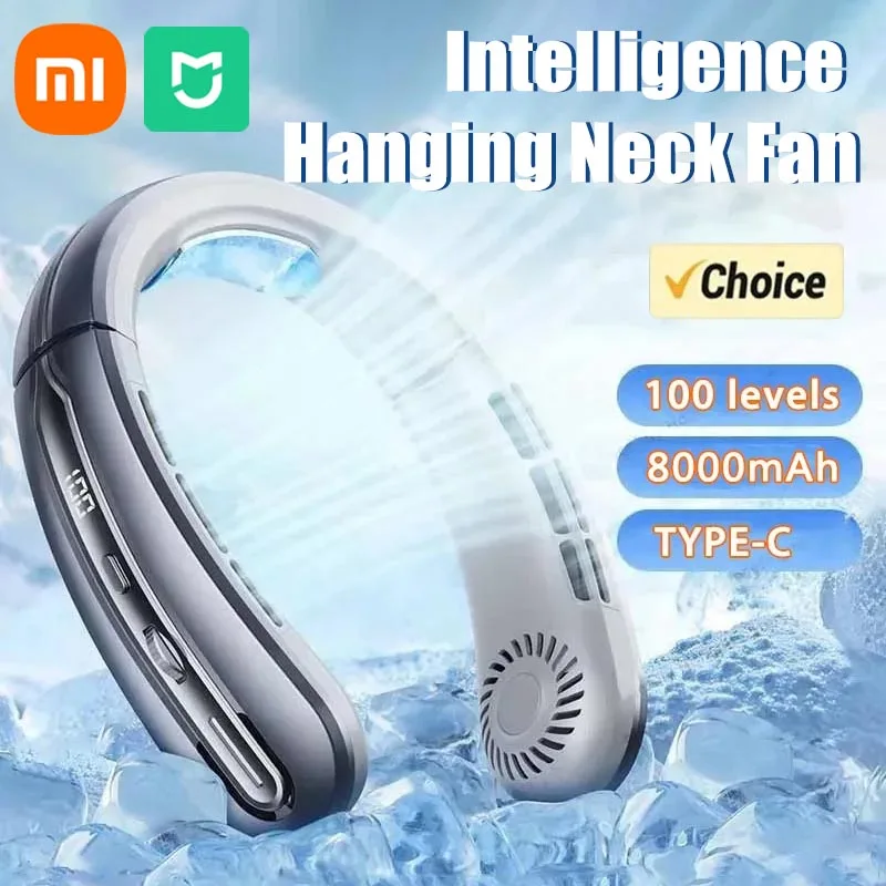 Портативный подвесной шейный вентилятор Xiaomi, 8000 мАч, безлопастной вентилятор с шейным ремешком, цифровой дисплей, воздушный охладитель, USB перезаряжаемые электрические вентиляторы
Портативный подвесной шейный вентилятор Xiaomi, 8000 мАч, безлопастной вентилятор с шейным ремешком, цифровой дисплей, воздушный охладитель, USB перезаряжаемые электрические вентиляторы