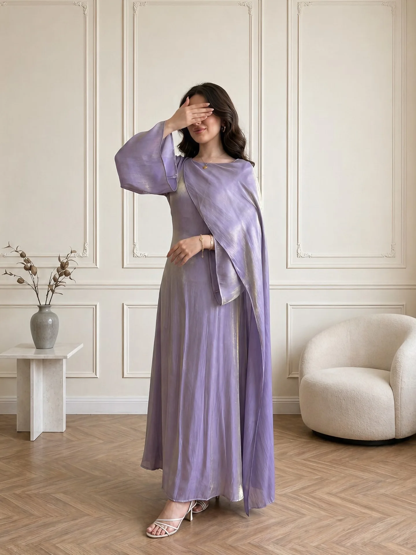 Fashion Muslim Women Cape Dress Temperament Slim Fit Long Sleeve Dress Dubai Party Formal Casual Robe Turkey Evening Prom Gown
Fashion Muslim Women Cape Dress Temperament Slim Fit Long Sleeve Dress Dubai Party Formal Casual Robe Turkey Evening Prom Gown