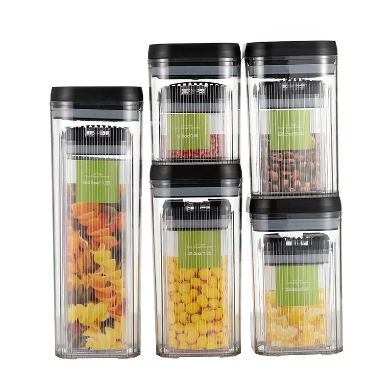 Kitchen plastic storage box, transparent grain moisture-proof and mildew proof sealed can, food preservation storage sleeve can
Kitchen plastic storage box, transparent grain moisture-proof and mildew proof sealed can, food preservation storage sleeve can