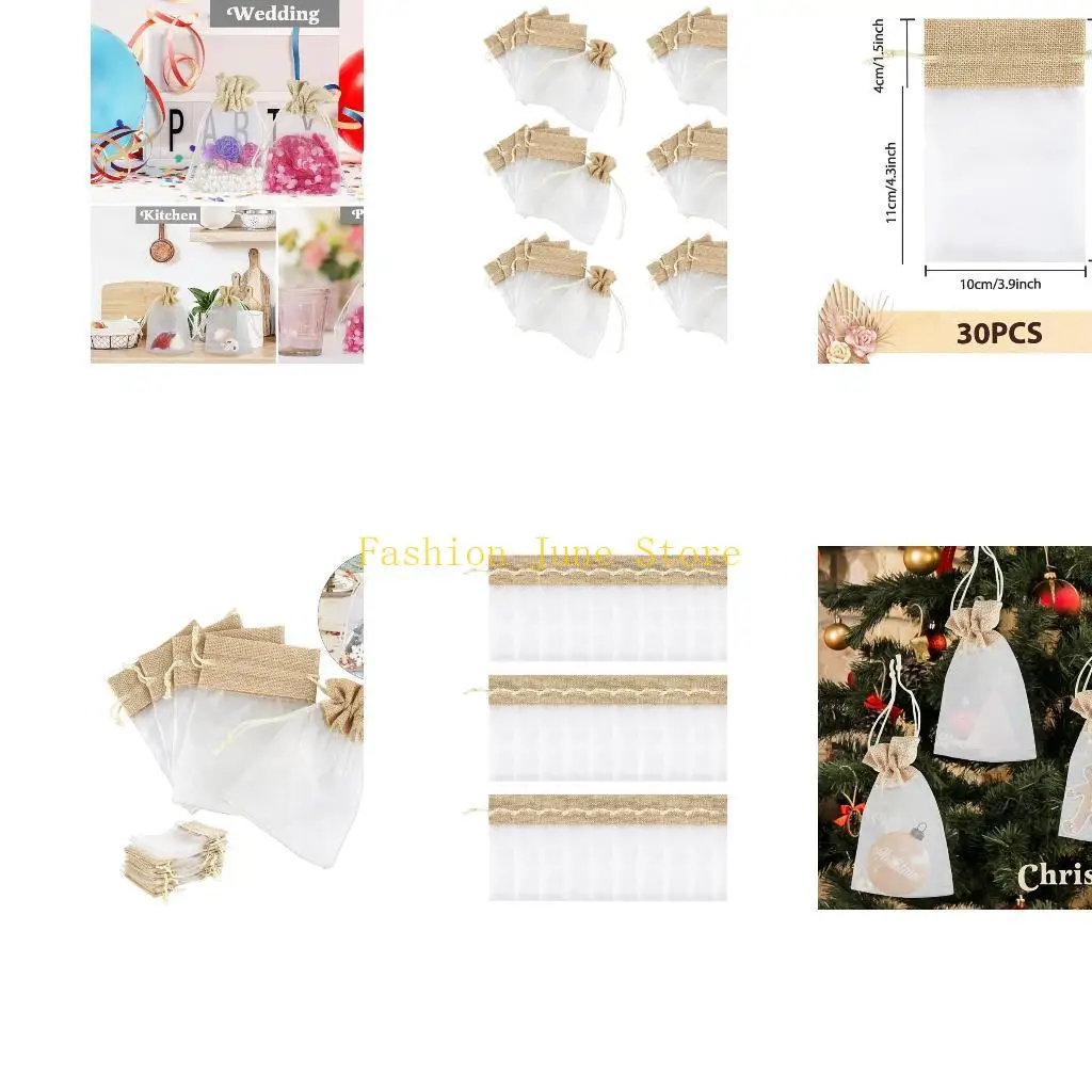 N5KA 30pcs Clear Linen Organza Gifts Bags for Bridal Showers and Birthdays Decoration
N5KA 30pcs Clear Linen Organza Gifts Bags for Bridal Showers and Birthdays Decoration