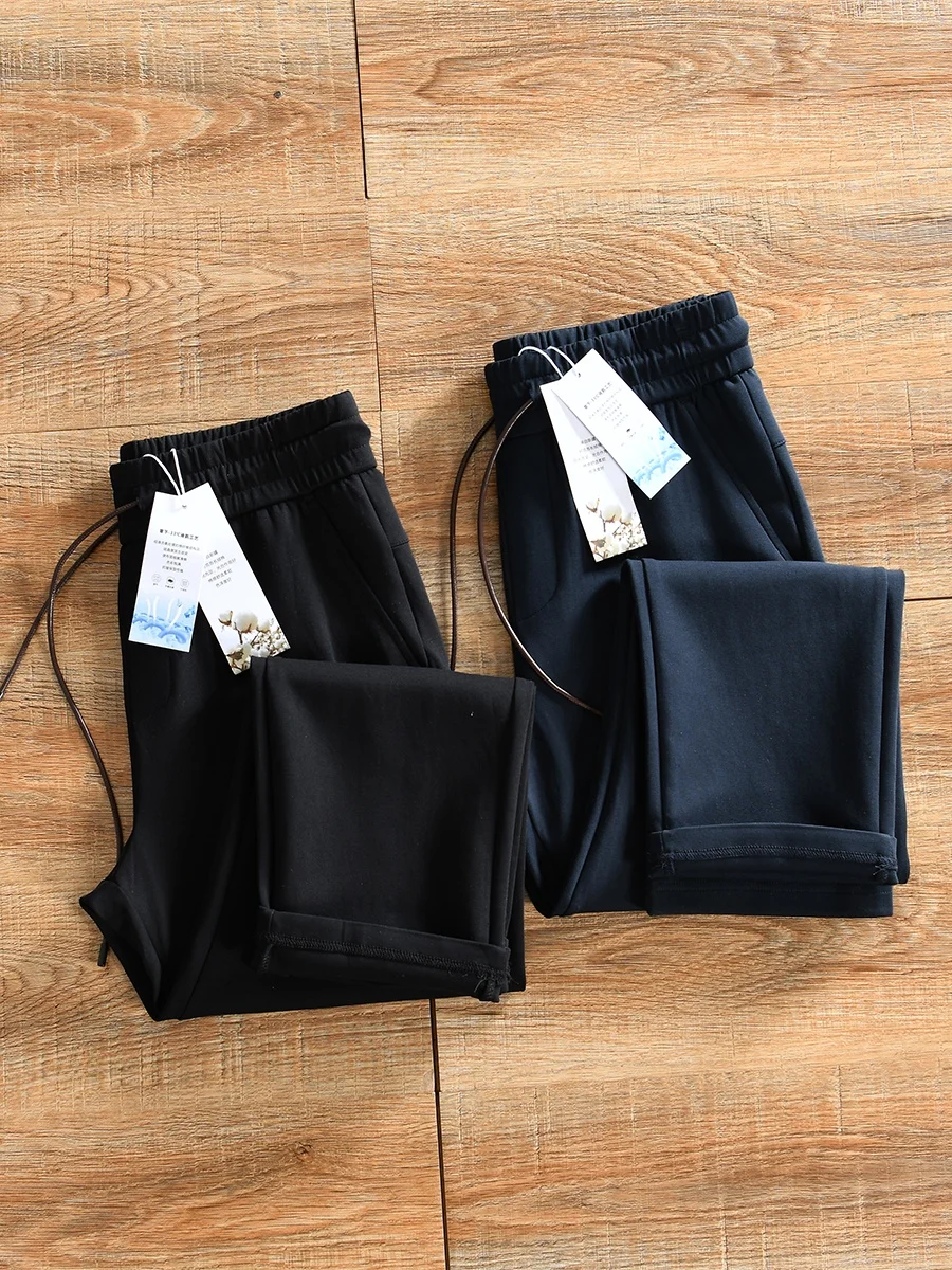 Spring Men's Casual Loose Waist Sweatpants Elastic Waist Liquid Ammonia Process Long Staple Cotton Italian Style Leisure Pants
Spring Men's Casual Loose Waist Sweatpants Elastic Waist Liquid Ammonia Process Long Staple Cotton Italian Style Leisure Pants