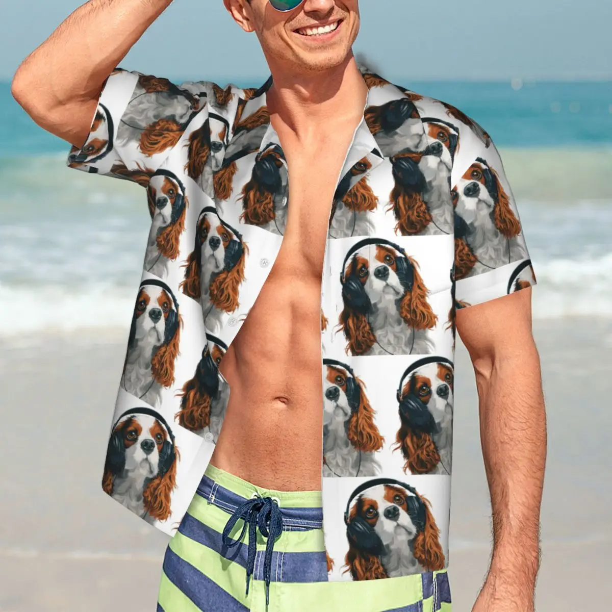 Cavalier King Charles Spaniel Hawaiian Shirts Funny Men Short Sleeve Shirt for Summer Beach Men's Button Tops
Cavalier King Charles Spaniel Hawaiian Shirts Funny Men Short Sleeve Shirt for Summer Beach Men's Button Tops