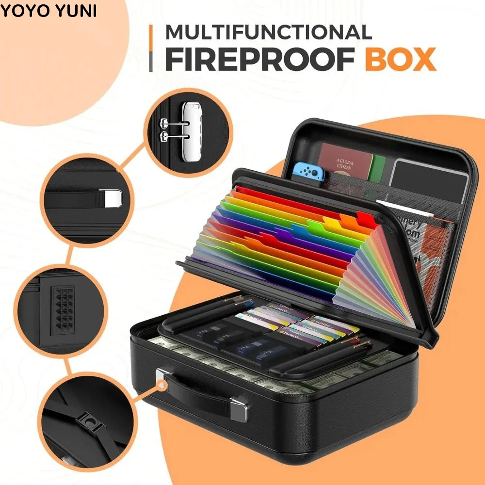 Fireproof Fireproof File Box Water Resistant Hard-Shell Design Portable Safe Case Waterproof Accordion File Folder
Fireproof Fireproof File Box Water Resistant Hard-Shell Design Portable Safe Case Waterproof Accordion File Folder